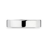 4.0mm Basic Light Court Wedding band. Platinum