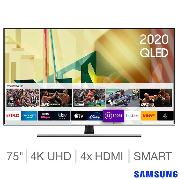 Samsung 75 Inch QLED 4K Ultra HD Smart TV Costco UK