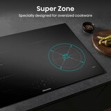 Hisense Hi6 HI8421BSC 80cm Induction Hob with Bridge Zone, in Black