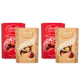 Lindt Lindor Milk Chocolate and Assorted Chocolate Truffles, 4 x 200g