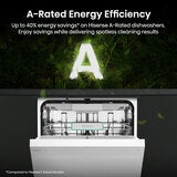 Hisense HS673A90WUK, 16 Place Settings Dishwasher, A Rated in White Hisense HS673A90WUK, 16 Place Settings Dishwasher, A Rated in White