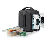 Titan Expandable Lunchbox with Ice Walls in Black