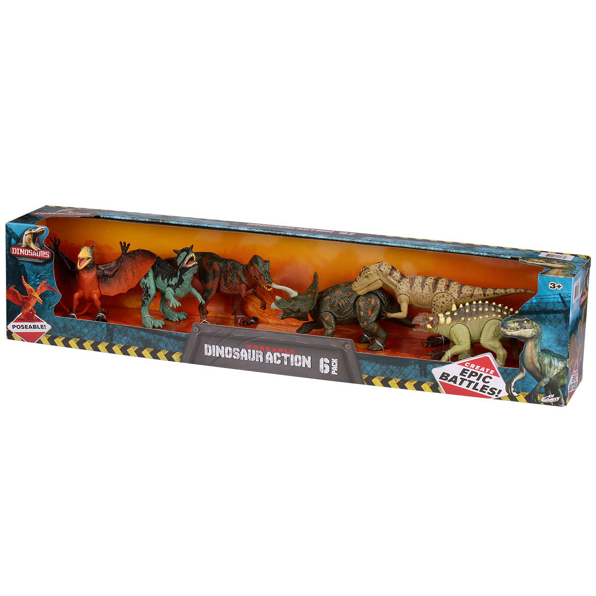 Poseable Dinosaur 6 Pack - Option B (3+ Years)