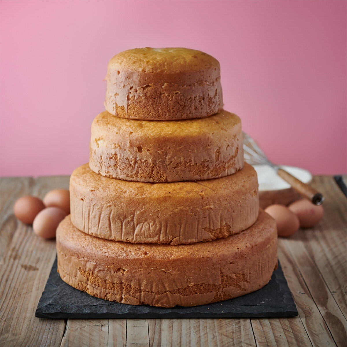 The Original Cake Company 4 Tiered Naked Vanilla Sponge Cake