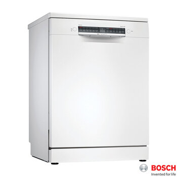 Bosch SMS4HMW00G Series 4 Freestanding Dishwasher, 14 Place Setting, D Rated in White