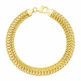 14ct Yellow Gold Infinity Link Bracelet