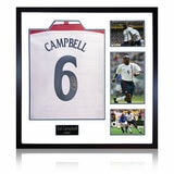 Sol Campbell Signed England Shirt Elite Frame