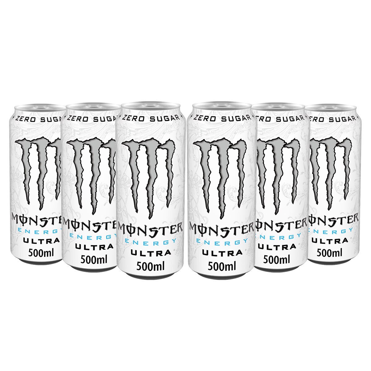 Cut out image of multiple cans on white background
