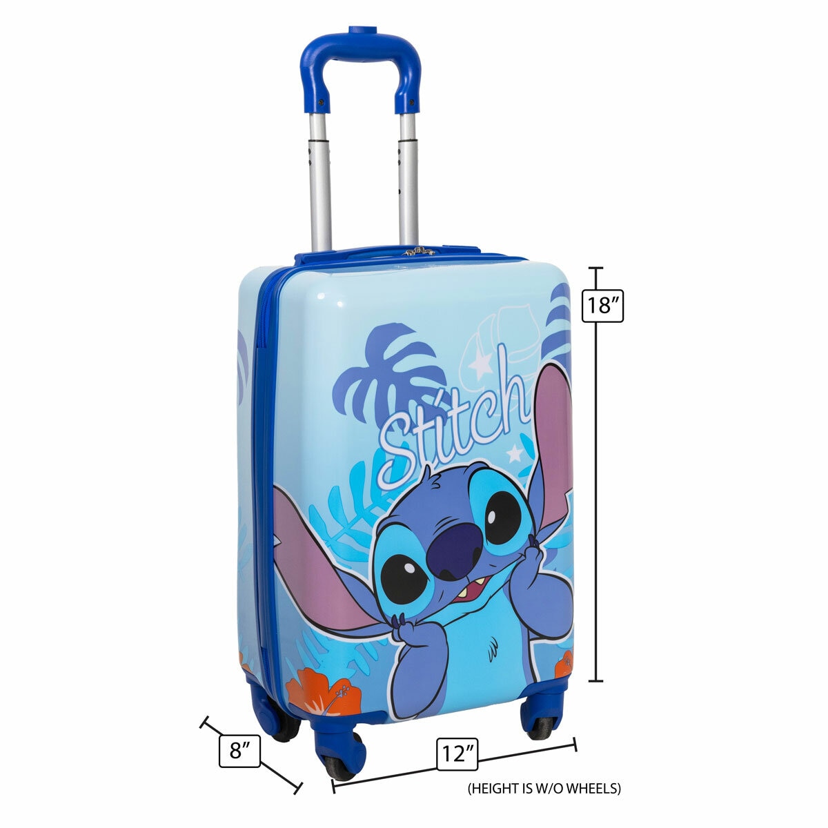 Disney Stitch 2 Piece Luggage Set with Bonus Luggage Tag