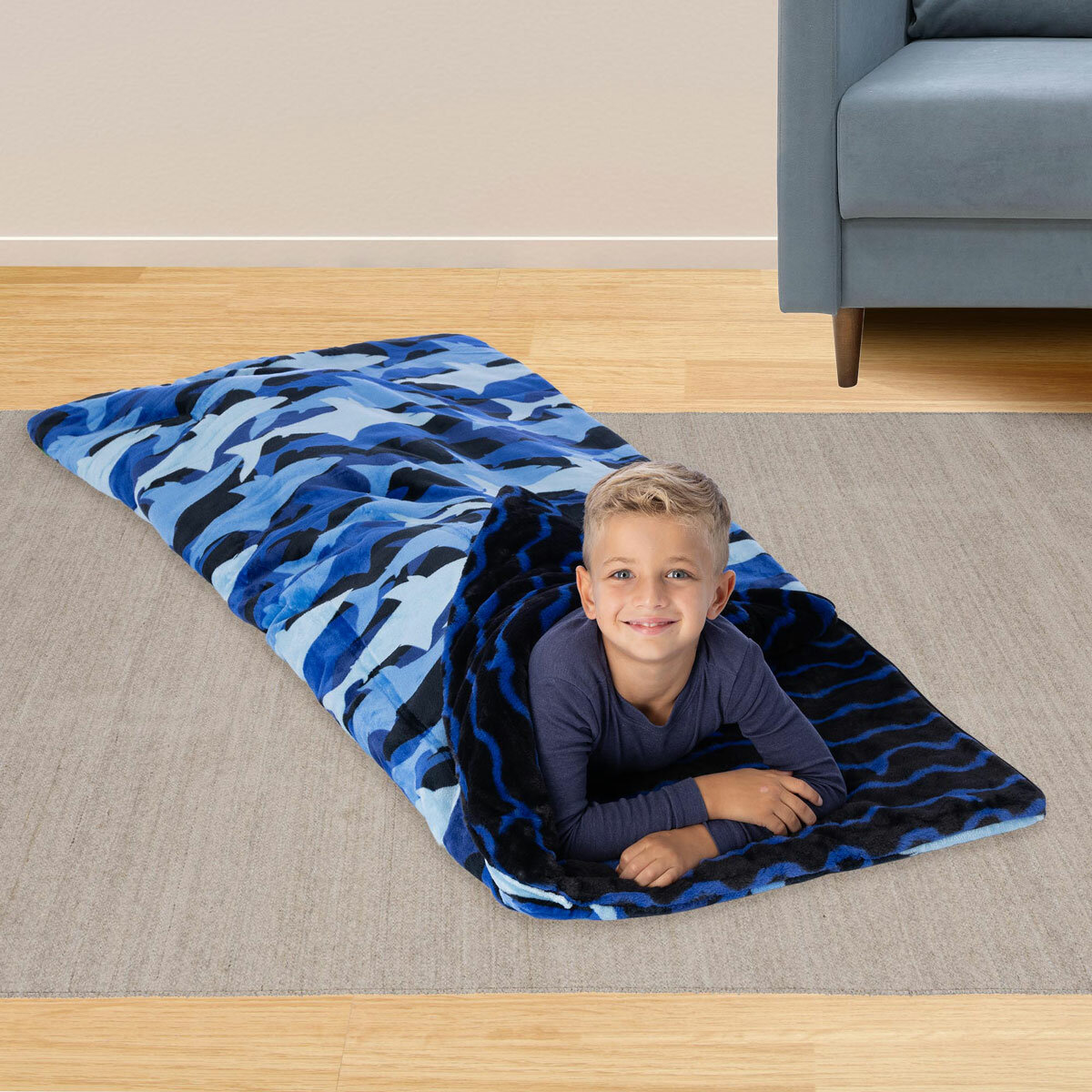 Ashford Home Faux Fur Slumber Bag Blanket in 4 Designs, 137 x 142 cm Ashford Home Faux Fur Slumber Bag Blanket in 4 Designs, 137 x 142 cm