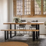 Gallery Chisbury Acacia Live Edge Dining Table, Seats 4-6