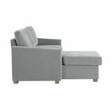 Coddle Cameron Fabric Sofa Bed with Reversible Chaise, Grey Coddle Cameron Fabric Sofa Bed with Reversible Chaise, Grey