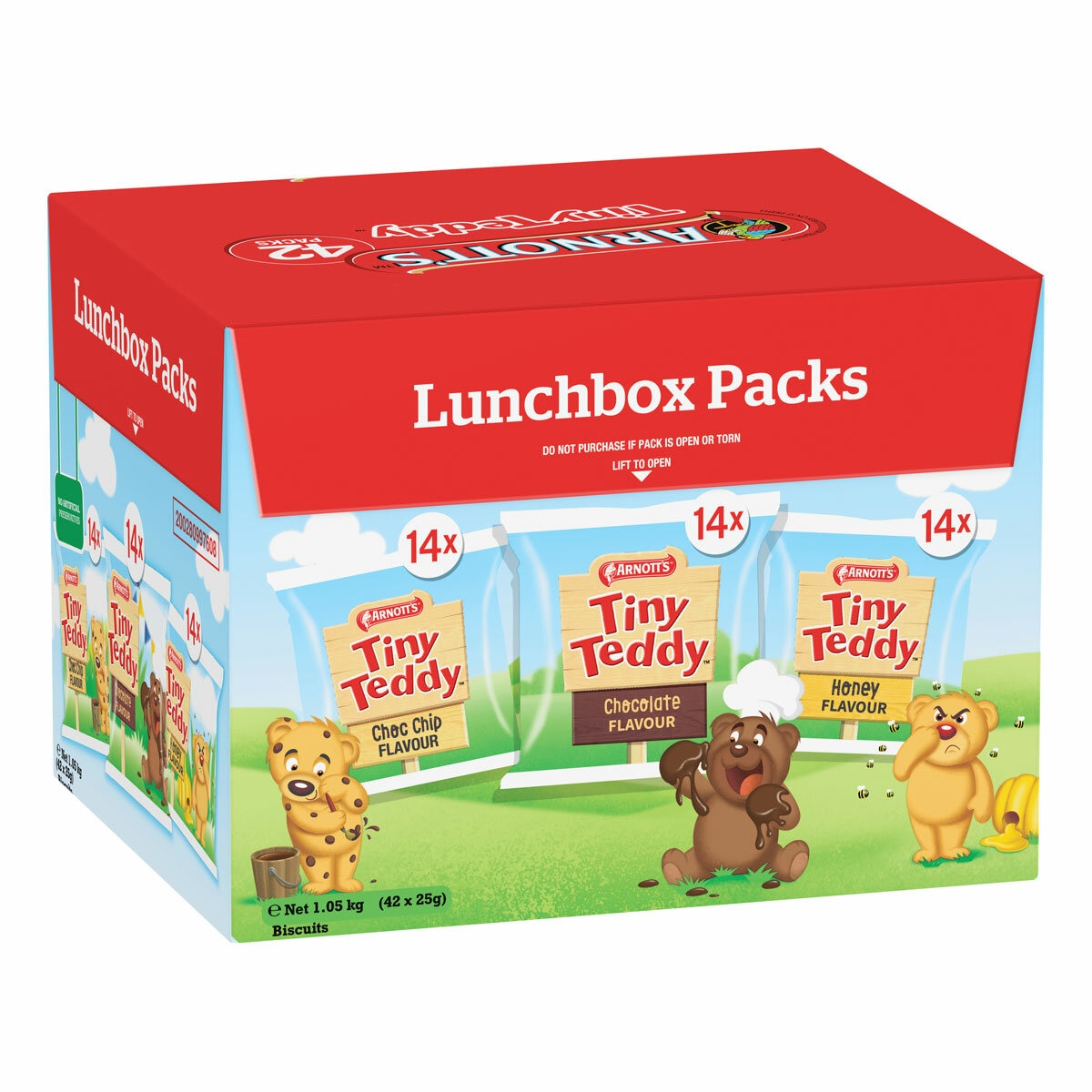 Arnott's Tiny Teddy Multipack, 42x25g