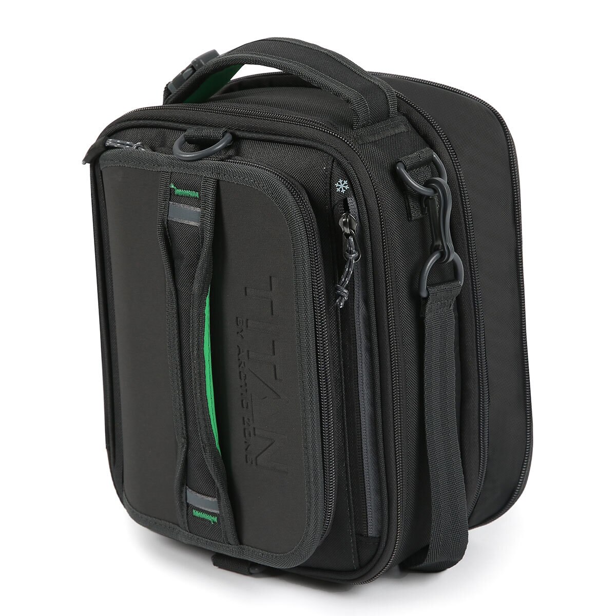 Titan Expandable Lunchbox with Ice Walls in Black