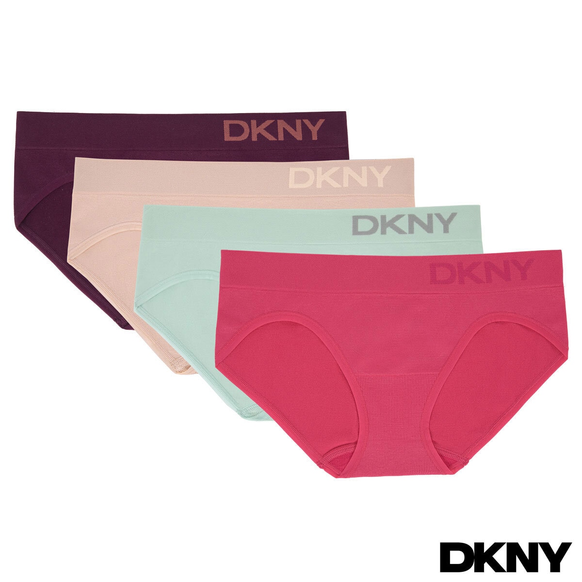 DKNY Seamless Brief Pink Pack, Medium