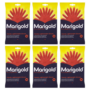 Marigold Handy Lightweight Gloves, 6 Pack