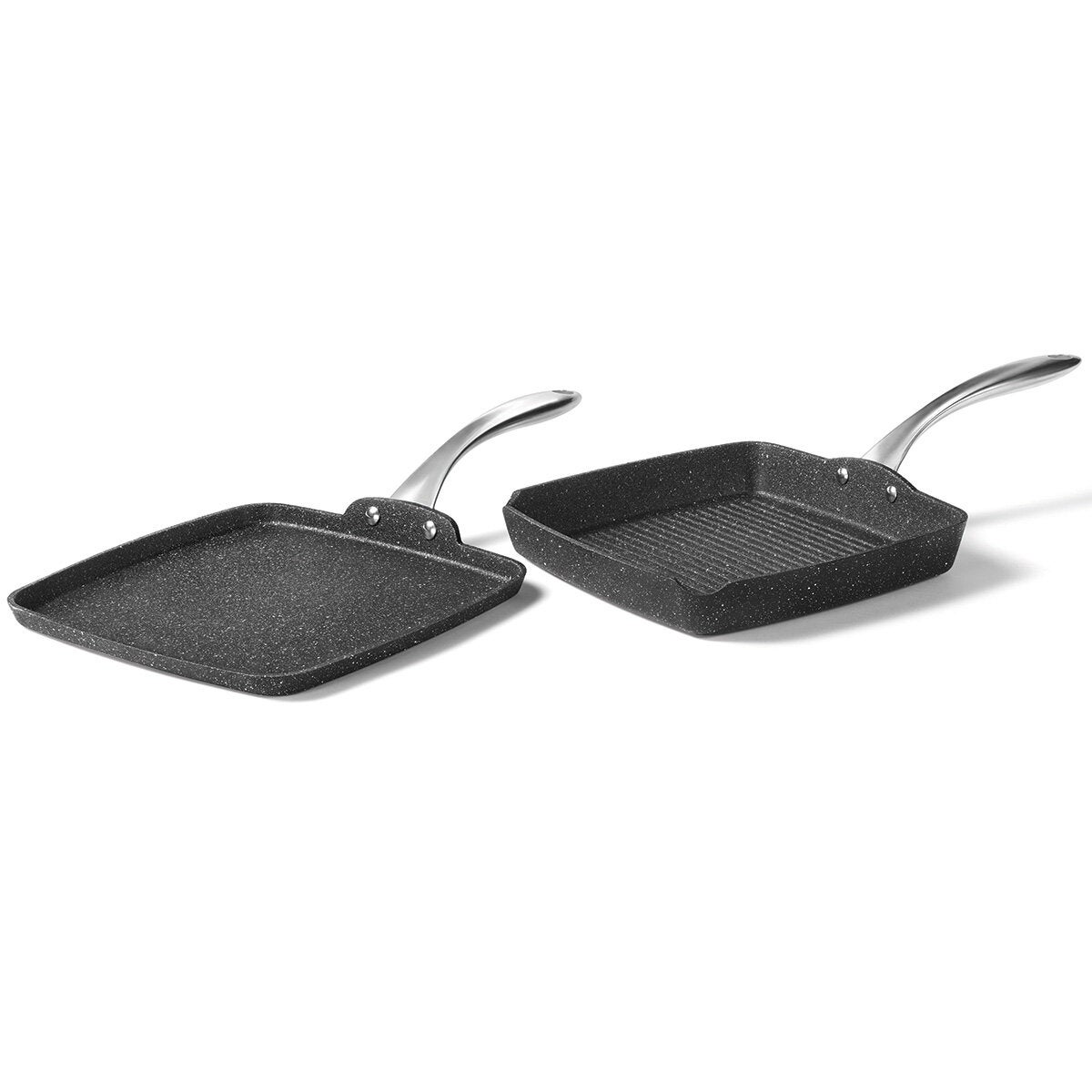 The Rock Grill Pan & Griddle Set, 2 Piece The Rock Grill Pan & Griddle Set, 2 Piece