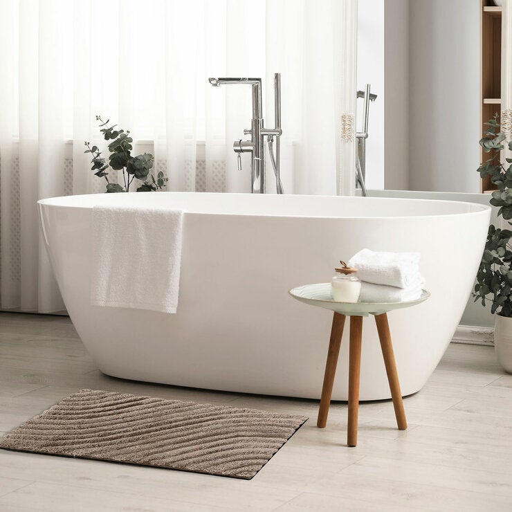 Safdie Tufted Wave Taupe Bath Mat, 56 x 91 cm Safdie Tufted Wave Taupe Bath Mat, 56 x 91 cm