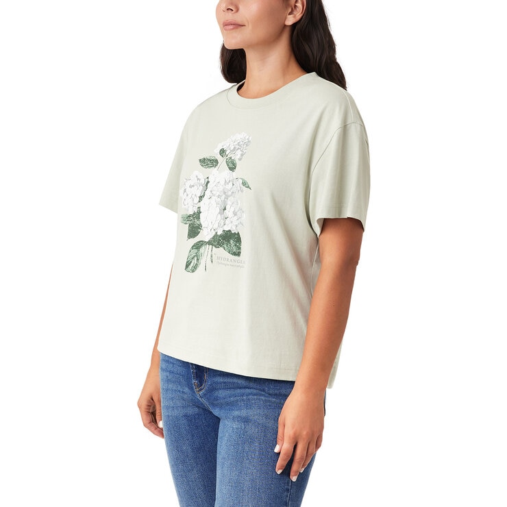 Scotch & Soda Ladies Boxy T-Shirt in Grey Scotch & Soda Ladies Boxy T-Shirt in Grey