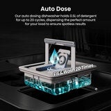 Hisense HS693A90ADBX, 16 Place Setting, Freestanding Dishwasher, A Rated in Silver Hisense HS693A90ADBX, 16 Place Setting, Freestanding Dishwasher, A Rated in Silver