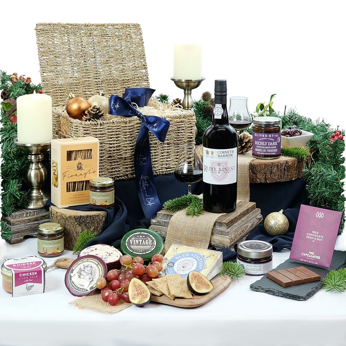 The Ruby Port & Stilton Christmas Hamper