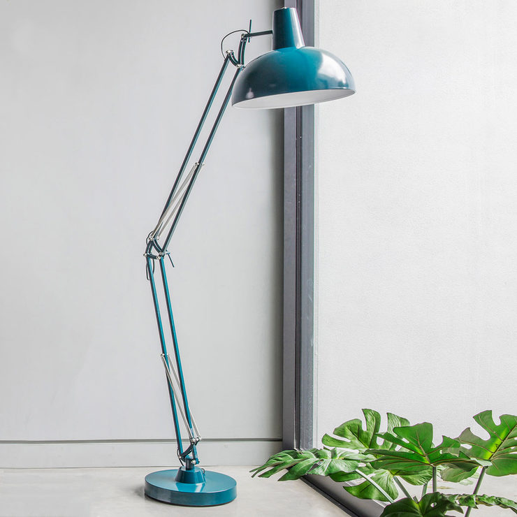 Watson Floor Lamp Teal Costco Uk