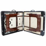 Studio image of the underside of the massage table