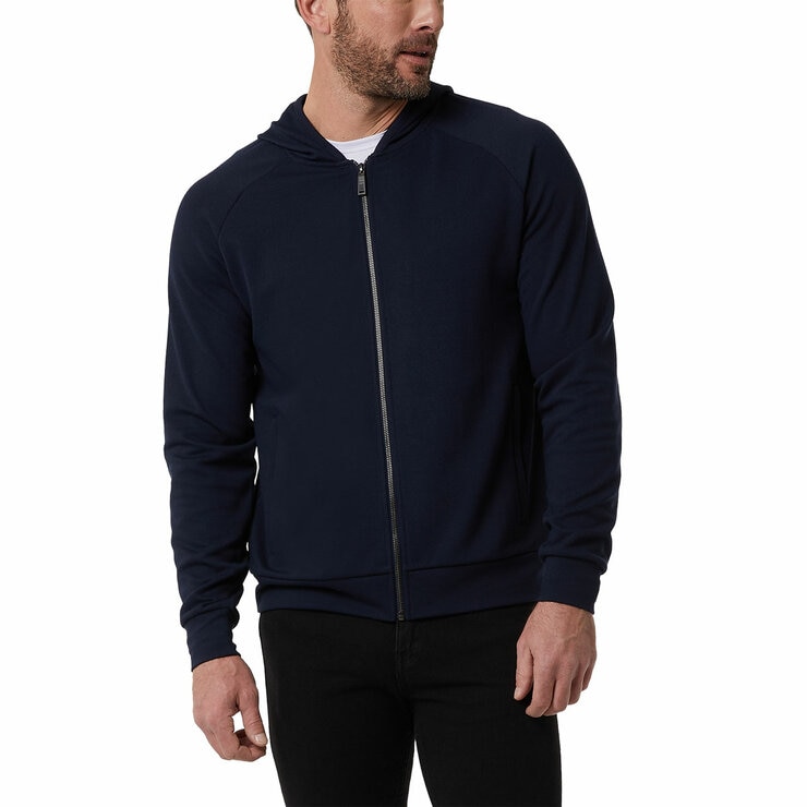 32 Degrees Men's Pique Full Zip Hoodie