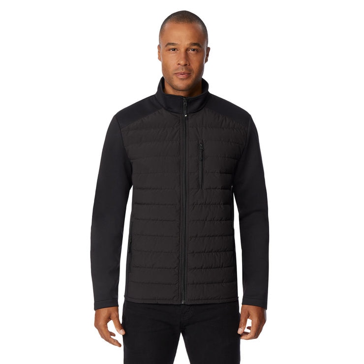 32 Degrees Men's Hybrid Jacket in Brown, Extra Large Costco UK