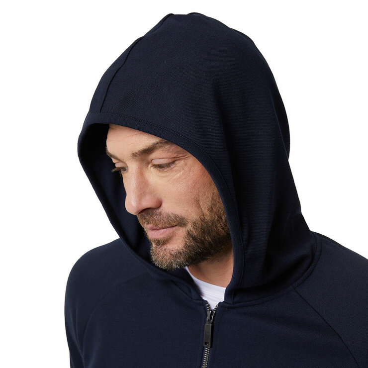 32 Degrees Men's Pique Full Zip Hoodie in Navy