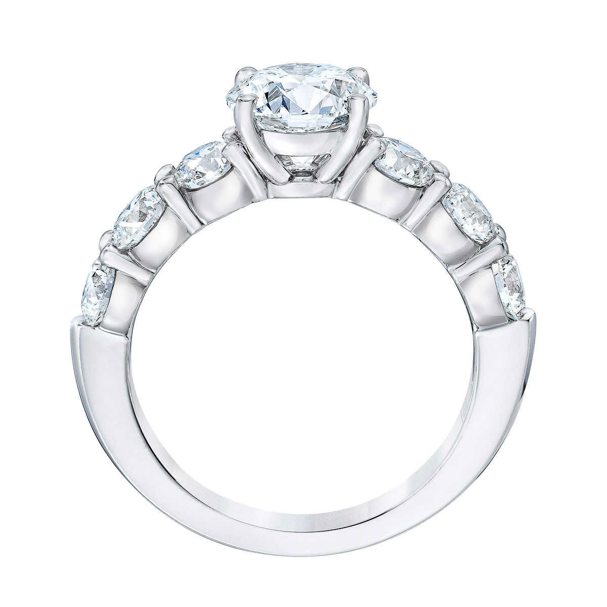 3.34ctw Round Brilliant Cut Diamond Ring, Platinum