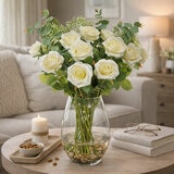 Rose in Vase White - Lifestyle