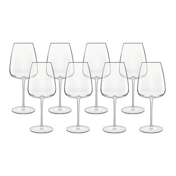 Luigi Bormioli Talismano Crystal Bordeaux Glasses, 8 Pack