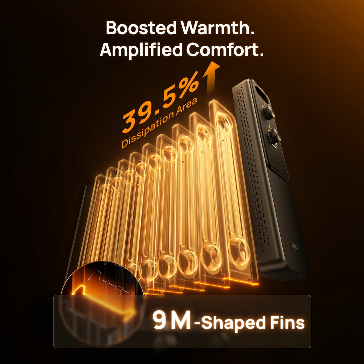 Lifestyle image of 9M shaped fins radiator Lifestyle image of 9M shaped fins radiator