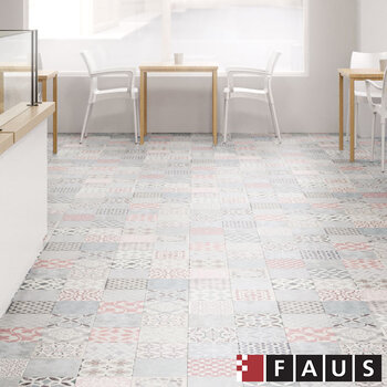 Faus Mosaic Tile Effect 8mm AC6 Laminate Flooring Planks - 2.32m² Per Pack