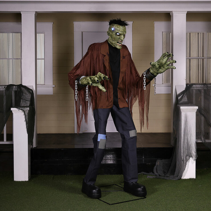 7.5 foot animated monster halloween decoration