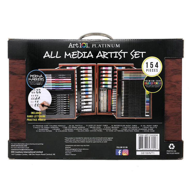 Art 101 All Media Artist Set 154 Pieces Costco UK