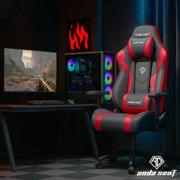 anda seaT Dark Demon Premium Gaming Chair, Black / Red
