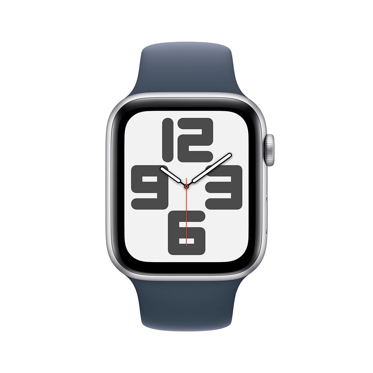 BuyApple Watch SE GPS, 44mm Silver Aluminium Case with Storm Blue Sport Band M/L, MREE3QA/A @costco.co.uk