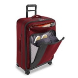 Briggs & Riley ZDX 74cm Large Expandable Spinner Black In Brick