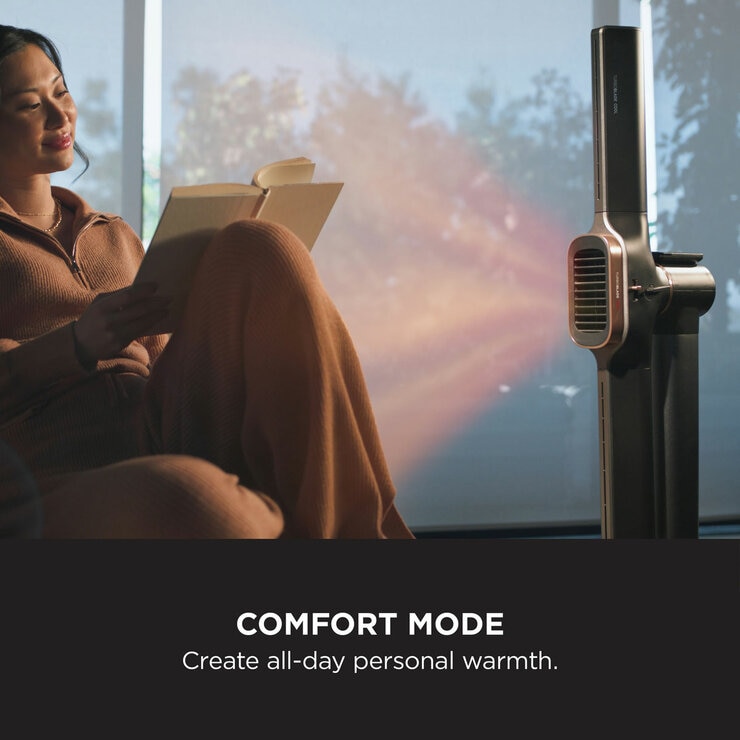 Lifestyle image of Shark TurboBlade Hot+Cool with comfort mode