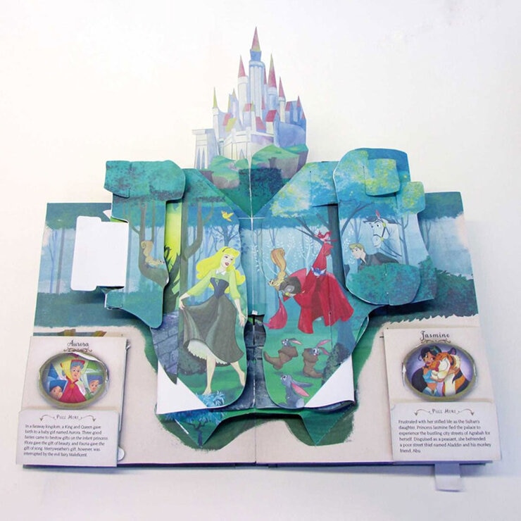 Page spread of Disney Princess pop up Page spread of Disney Princess pop up
