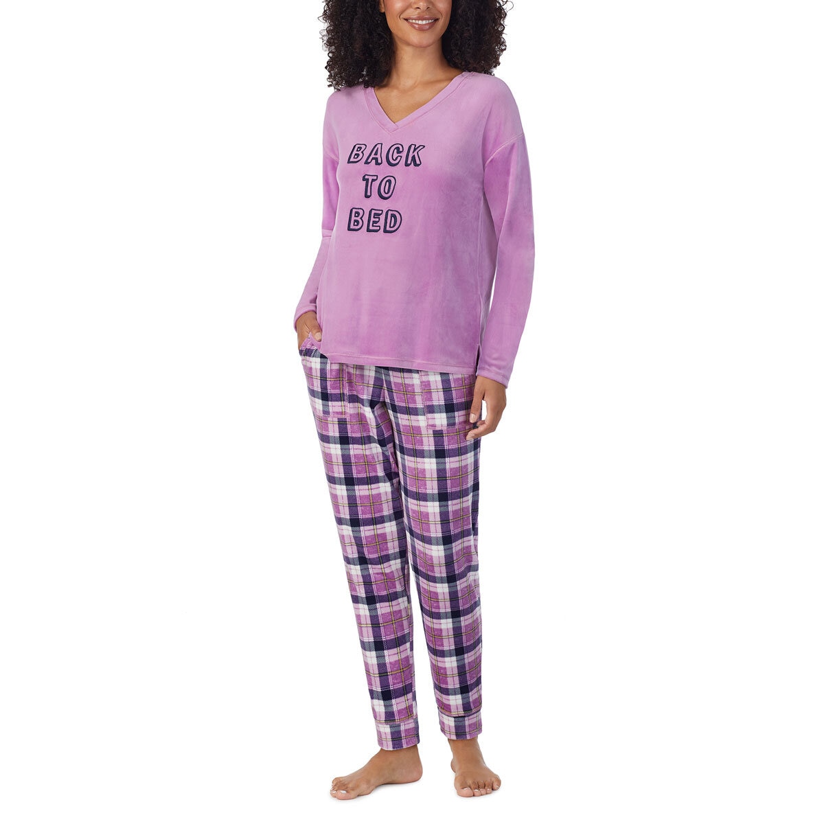 Jane Bleeker Women s Silky Plush 2 Piece Pyjama Set in