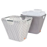 Neatfreak Metal Frame Portable Laundry Basket, 2 Pack in Grey