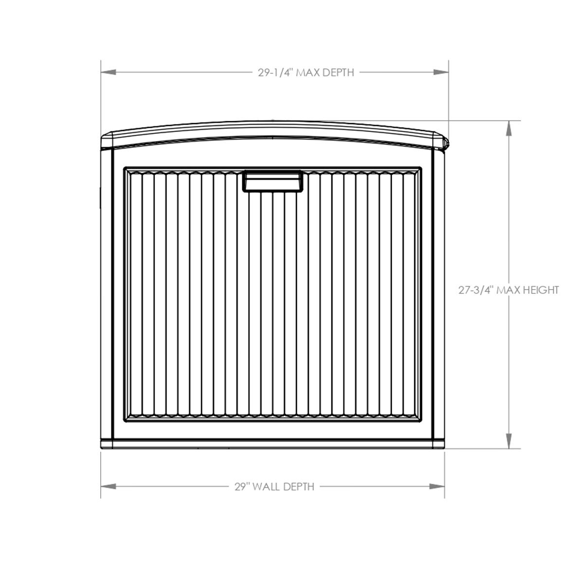 Suncast 4ft 7" x 2ft 5" (1.4 x 0.7m) Horizontal 605 Litre Extra Large Outdoor Storage Deck Box