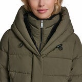 DKNY Women's Puffer Coat with Plush Hood DKNY Women's Puffer Coat with Plush Hood