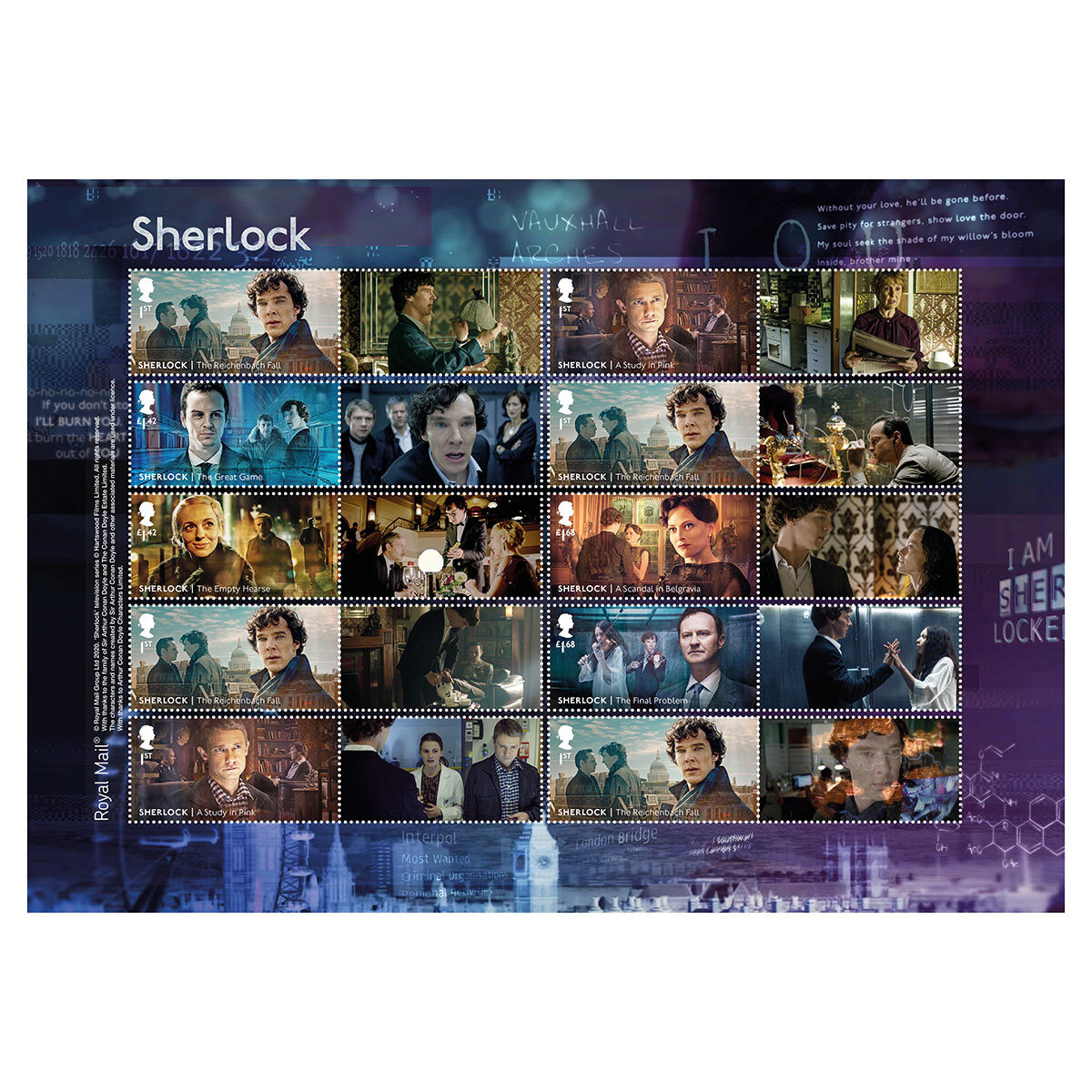 Sherlock collectors sheet