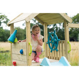 Plum Lookout Tower Wooden Climbing Frame With Swings and Monkey Bars  (3+ Years)