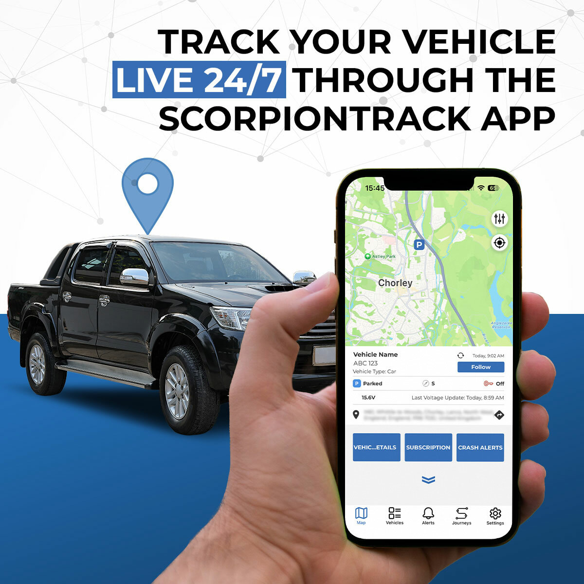 ScorpionTrack 4G 2-Wire Self Fit Tracker with 3 Year Subscription