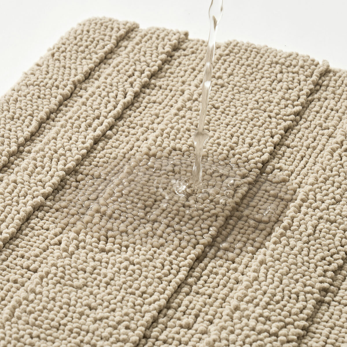 Evergrace Home Chenille Memory Foam Bath Mat in Taupe, 61 x 91 cm